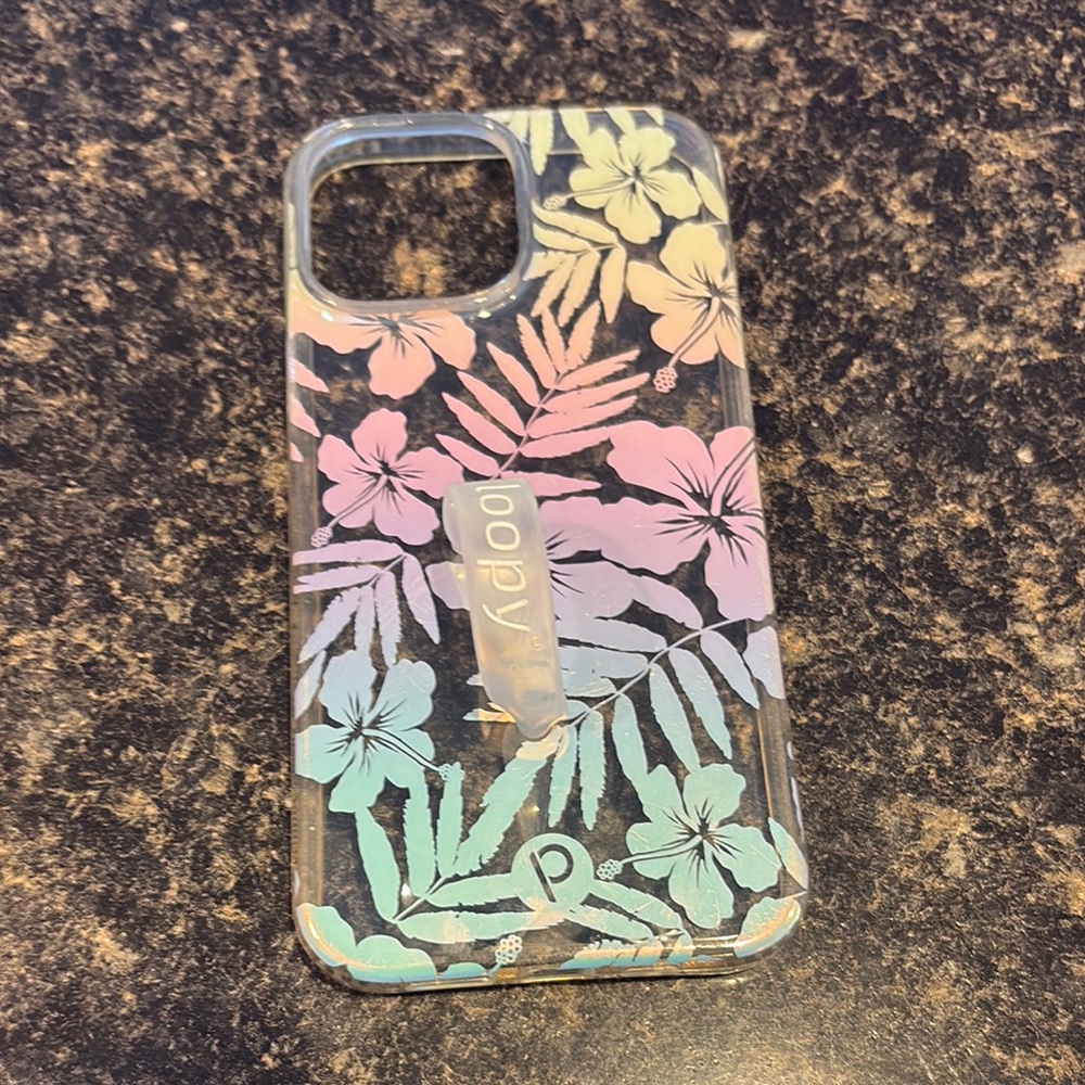 Loopy Case Floral clear pearl paradise Phone Case - Multicolor